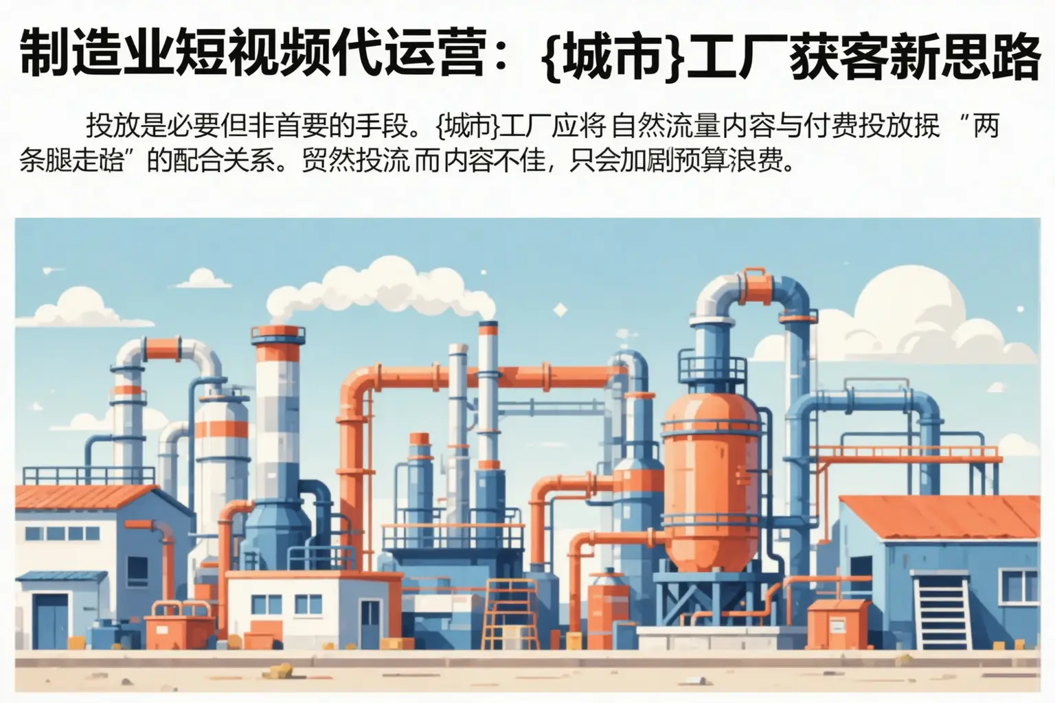 制造业短视频代运营:汾阳工厂获客新思路